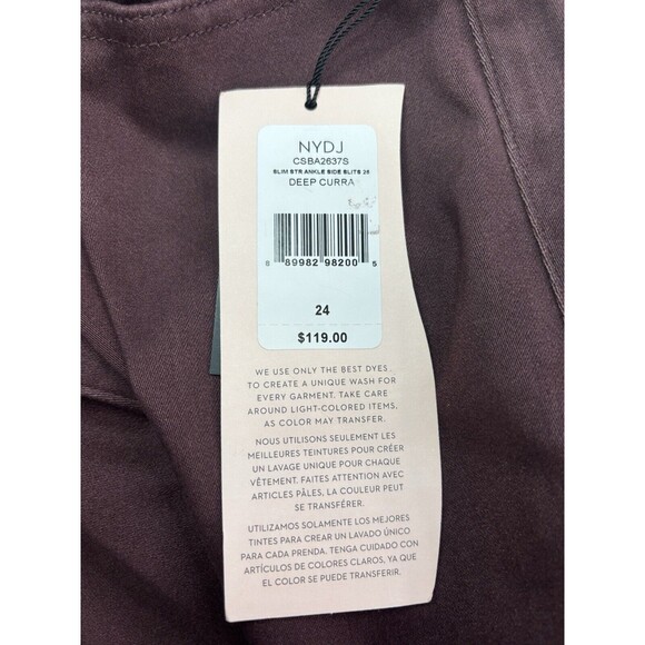 NYDJ Curves 360 Women's Plus Size 24 SHORT Slim Straight Ankle Jeans Stretch NWT - Picture 10 of 16